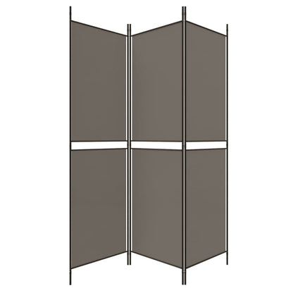 vidaXL 3-Panel Room Divider Anthracite 150x220 cm Fabric