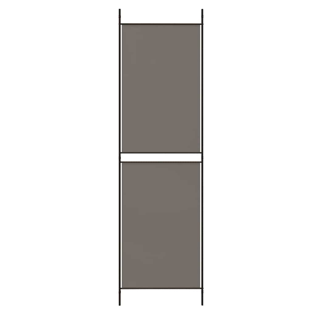 vidaXL 4-Panel Room Divider Anthracite 200x220 cm Fabric