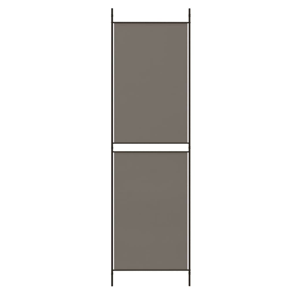 vidaXL 5-Panel Room Divider Anthracite 250x220 cm Fabric
