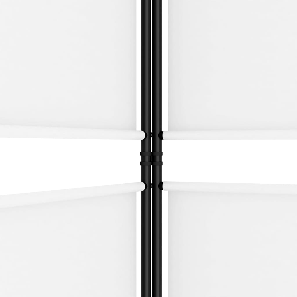 vidaXL 6-Panel Room Divider White 300x220 cm Fabric