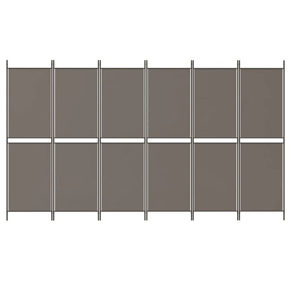 vidaXL 6-Panel Room Divider Anthracite 300x220 cm Fabric