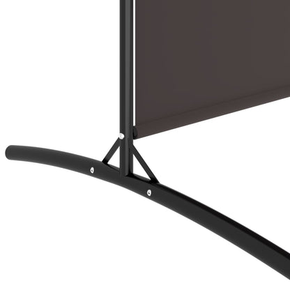 vidaXL 6-Panel Room Divider Brown 520x180 cm Fabric