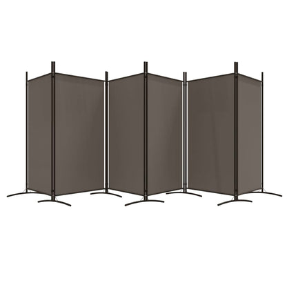 vidaXL 6-Panel Room Divider Anthracite 520x180 cm Fabric