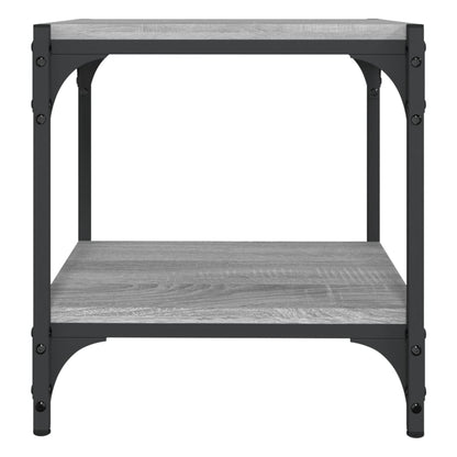 vidaXL TV Cabinet Grey Sonoma 40x33x41 cm Engineered Wood and Steel