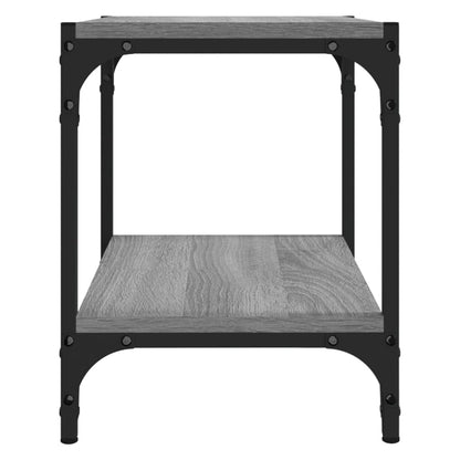 vidaXL TV Cabinet Grey Sonoma 40x33x41 cm Engineered Wood and Steel