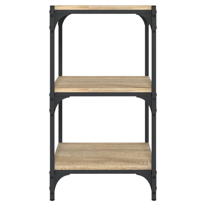 vidaXL Book Cabinet Sonoma Oak 40x33x70.5 cm Engineered Wood and Steel