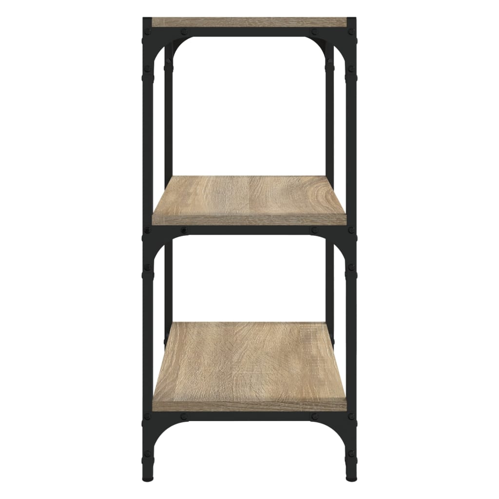vidaXL Book Cabinet Sonoma Oak 40x33x70.5 cm Engineered Wood and Steel