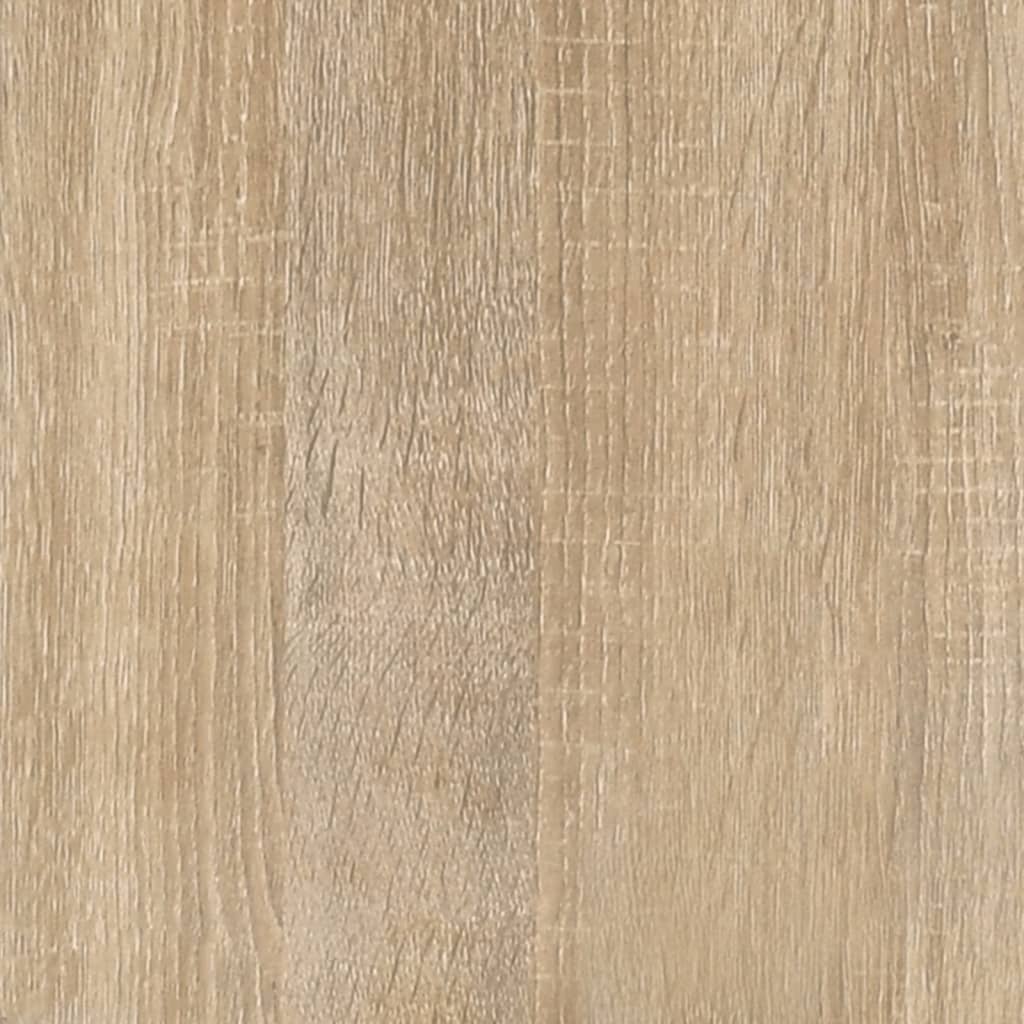 vidaXL Book Cabinet Sonoma Oak 40x33x70.5 cm Engineered Wood and Steel