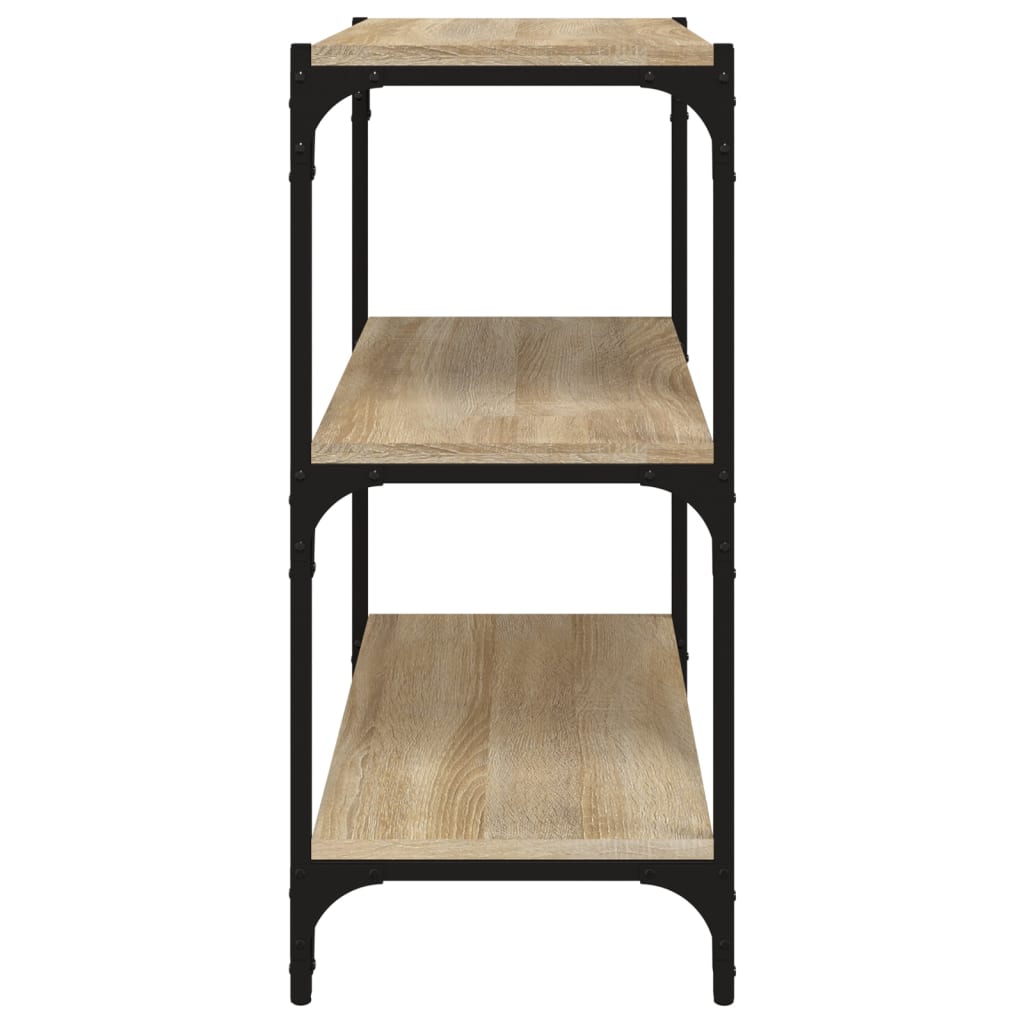 vidaXL Book Cabinet Sonoma Oak 60x33x70,5 cm Engineered Wood and Steel