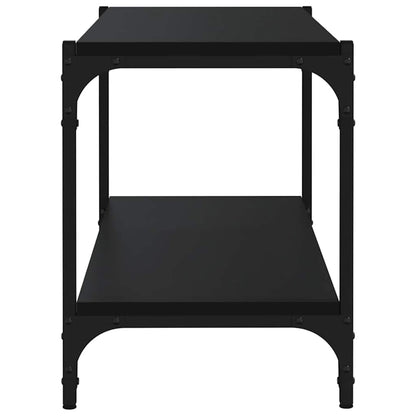 vidaXL TV Cabinet Black 80x33x41 cm Engineered Wood and Steel