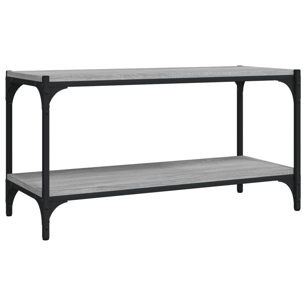 vidaXL TV Cabinet Grey Sonoma 80x33x41 cm Engineered Wood and Steel