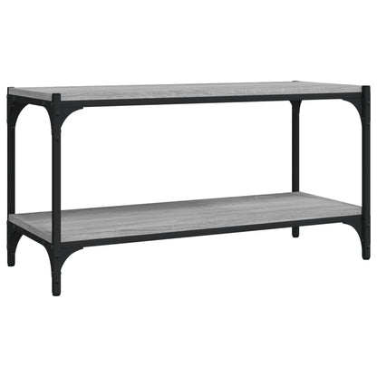 vidaXL TV Cabinet Grey Sonoma 80x33x41 cm Engineered Wood and Steel