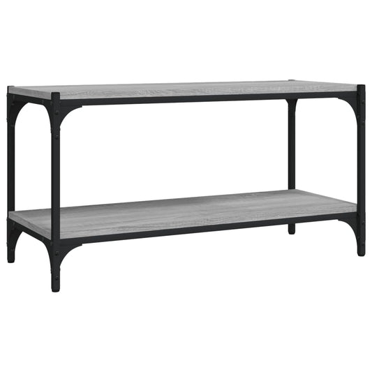vidaXL TV Cabinet Grey Sonoma 80x33x41 cm Engineered Wood and Steel