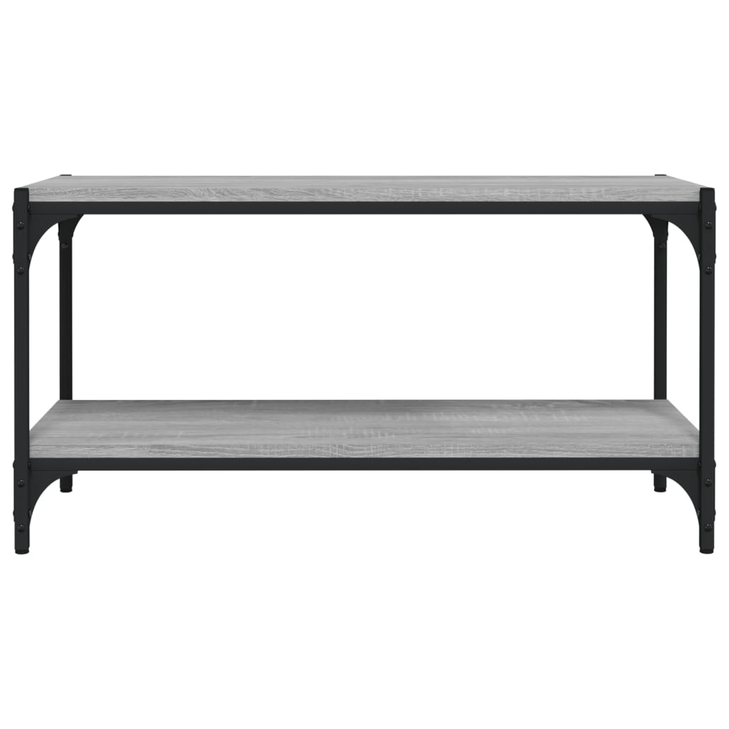vidaXL TV Cabinet Grey Sonoma 80x33x41 cm Engineered Wood and Steel
