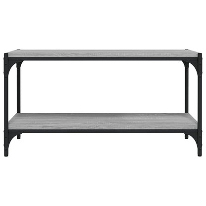 vidaXL TV Cabinet Grey Sonoma 80x33x41 cm Engineered Wood and Steel