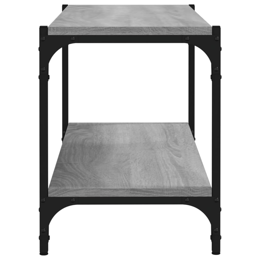 vidaXL TV Cabinet Grey Sonoma 80x33x41 cm Engineered Wood and Steel