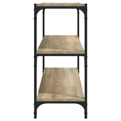 vidaXL Book Cabinet Sonoma Oak 80x33x70.5 cm Engineered Wood and Steel