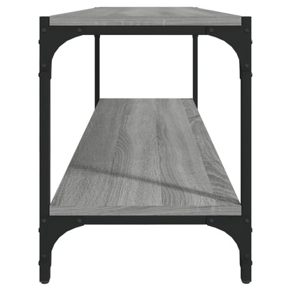 vidaXL TV Cabinet Grey Sonoma 100x33x41 cm Engineered Wood and Steel
