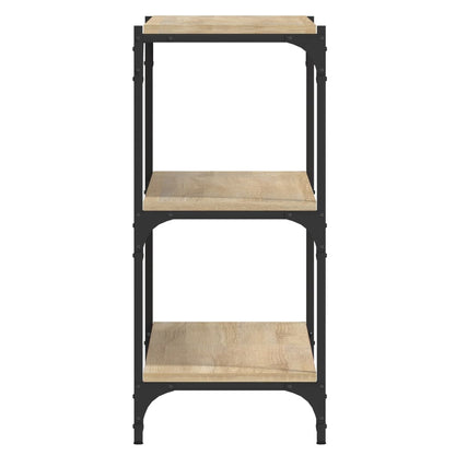 vidaXL Book Cabinet Sonoma Oak 100x33x70.5cm Engineered Wood and Steel
