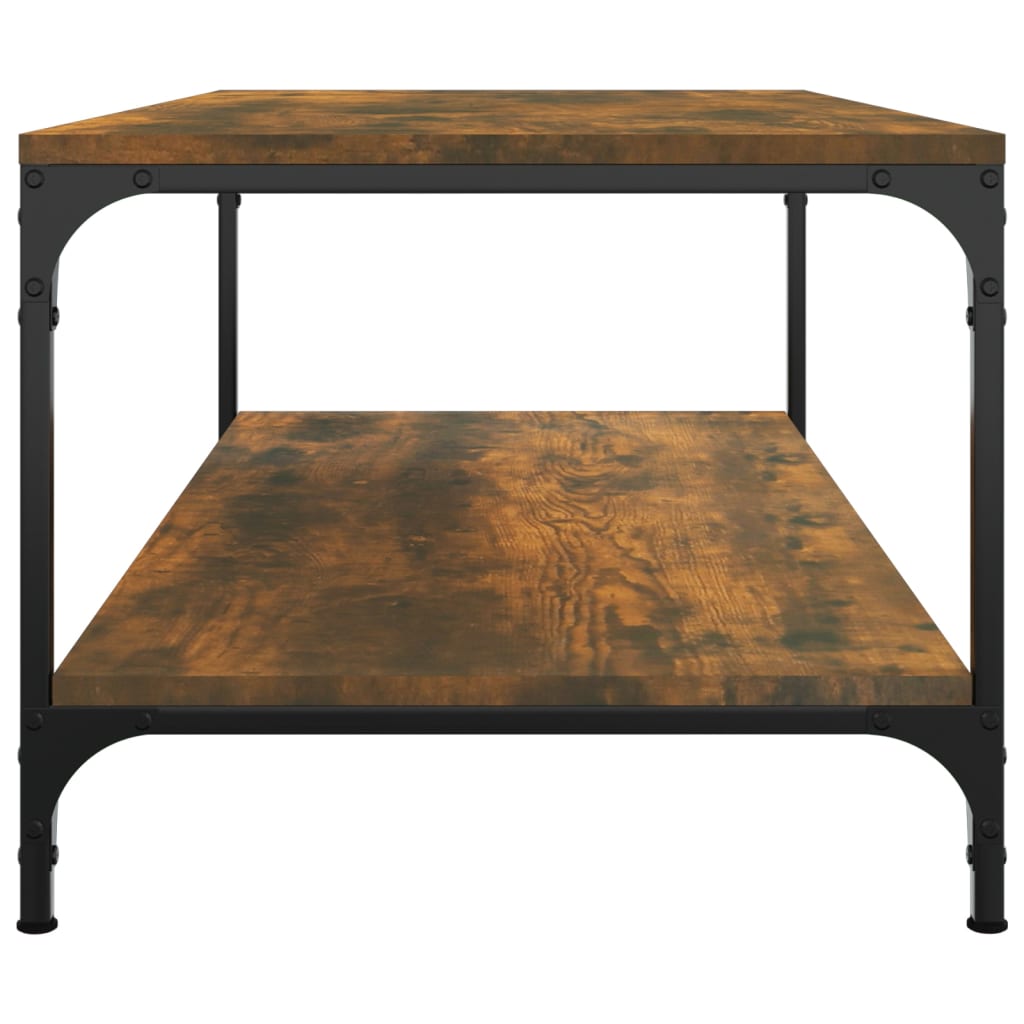 vidaXL Coffee Table Smoked Oak 100x50x40 cm Engineered Wood