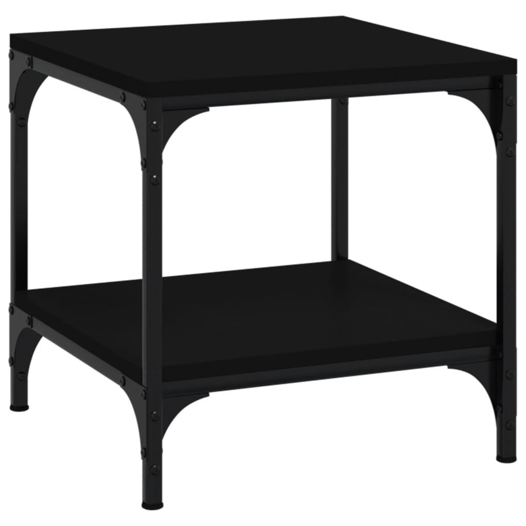 vidaXL Side Table Black 40x40x40 cm Engineered Wood