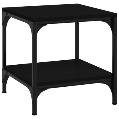 vidaXL Side Table Black 40x40x40 cm Engineered Wood