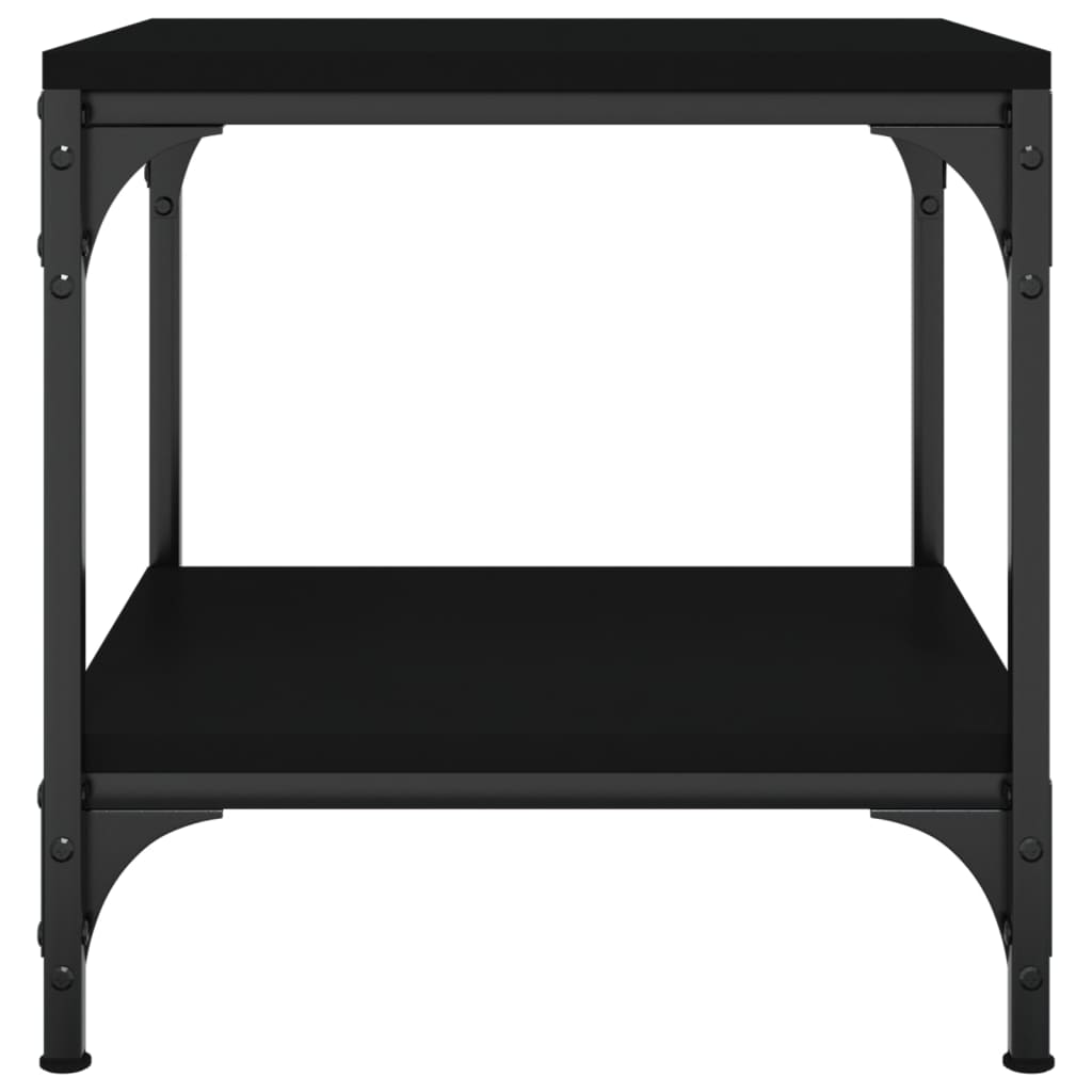 vidaXL Side Table Black 40x40x40 cm Engineered Wood