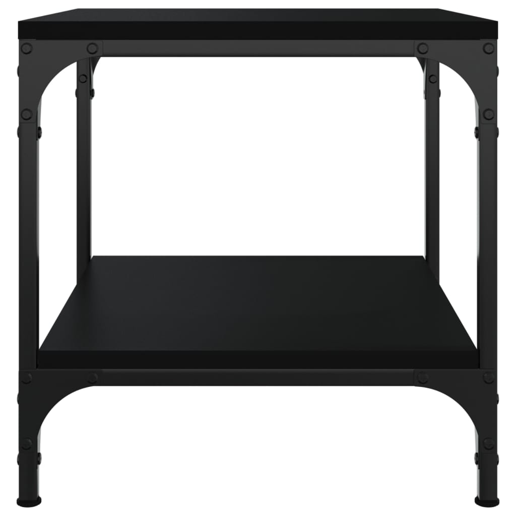 vidaXL Side Table Black 40x40x40 cm Engineered Wood
