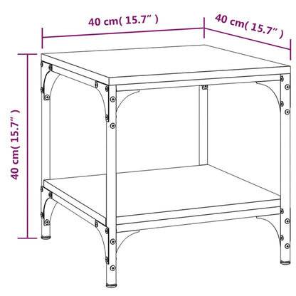vidaXL Side Tables 2 pcs Sonoma Oak 40x40x40 cm Engineered Wood