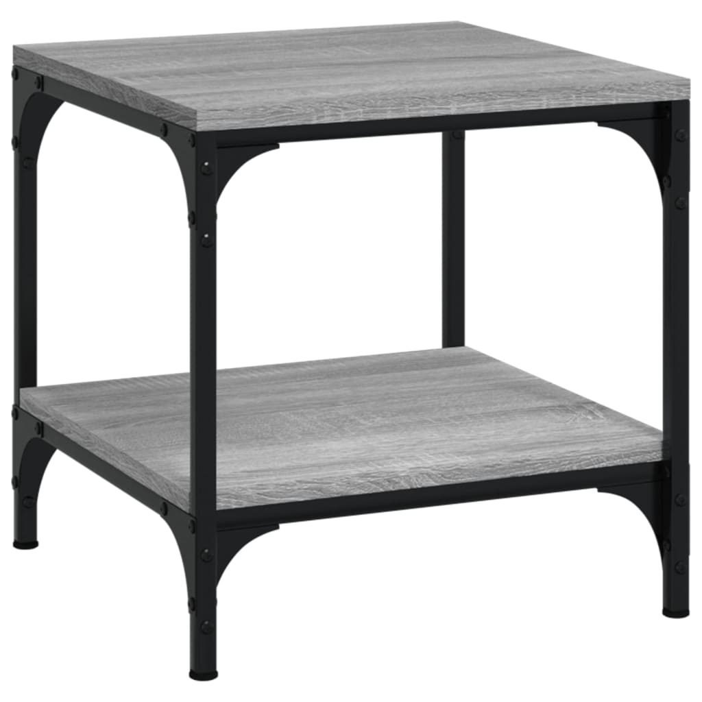 vidaXL Side Tables 2 pcs Grey Sonoma 40x40x40 cm Engineered Wood