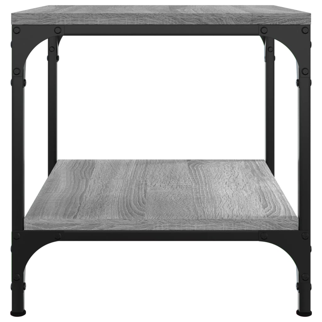 vidaXL Side Tables 2 pcs Grey Sonoma 40x40x40 cm Engineered Wood