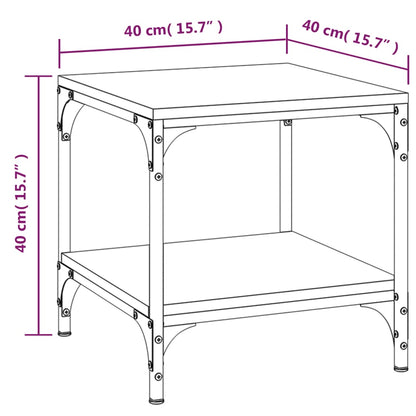 vidaXL Side Tables 2 pcs Grey Sonoma 40x40x40 cm Engineered Wood