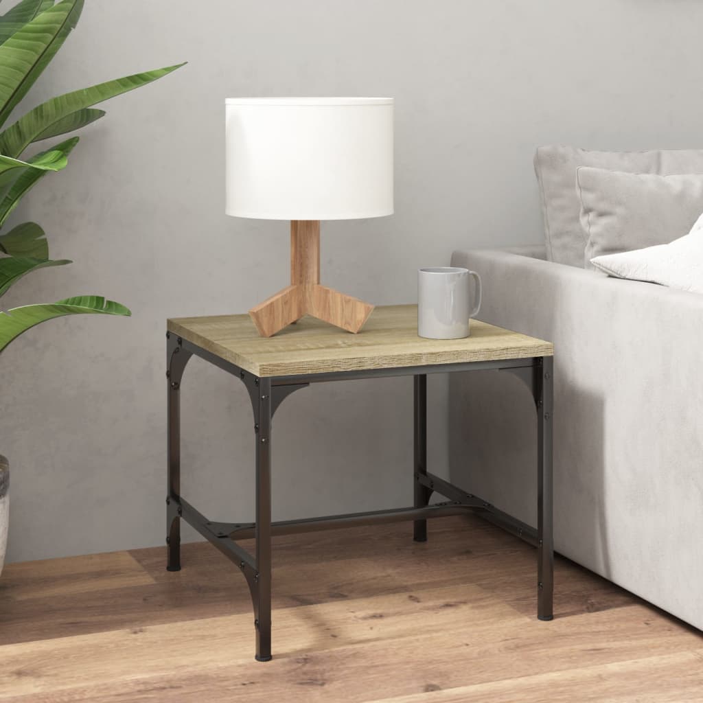 vidaXL Side Tables 2 pcs Sonoma Oak 40x40x35 cm Engineered Wood