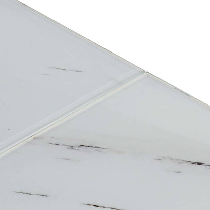 vidaXL Coffee Table Silver Stainless Steel and Tempered Glass