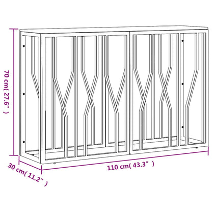 vidaXL Console Table Silver Stainless Steel and Solid Wood Acacia