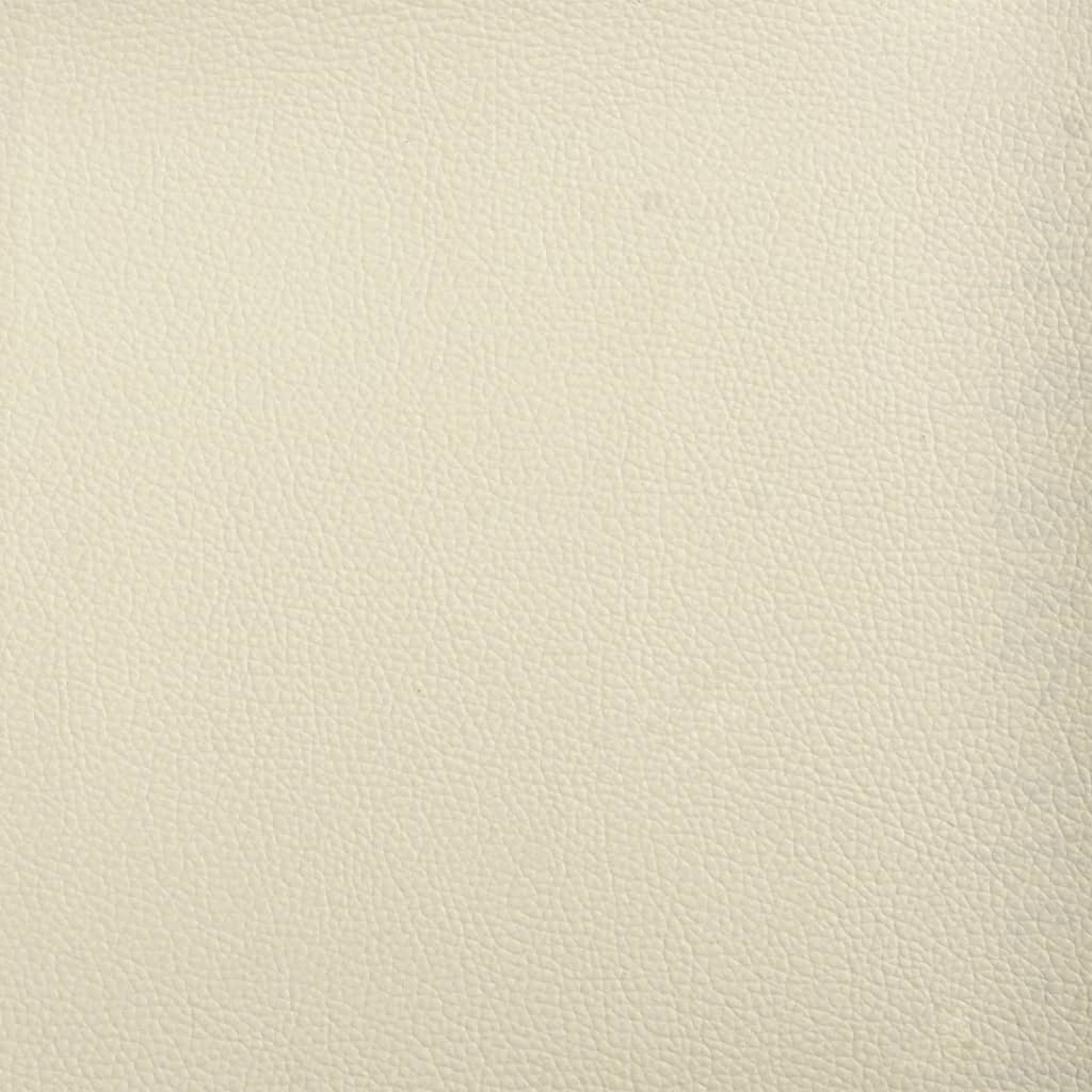 vidaXL Reclining Office Chair Cream Faux Leather