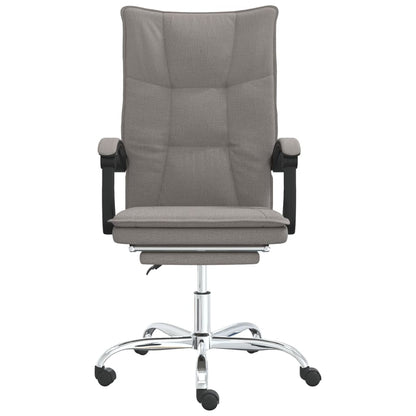 vidaXL Reclining Office Chair Taupe Fabric