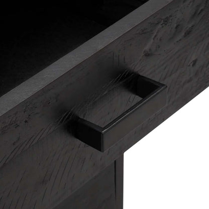 vidaXL Bedside Cabinet Black 36x30x45 cm Solid Pinewood