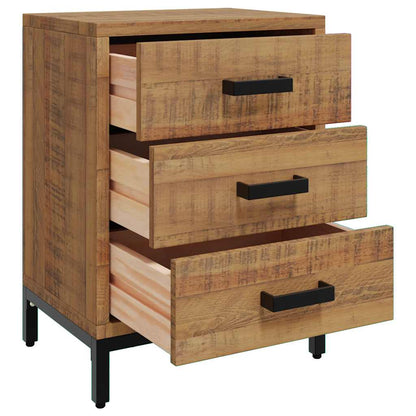 vidaXL Bedside Cabinet Brown 36x30x54 cm Solid Pinewood