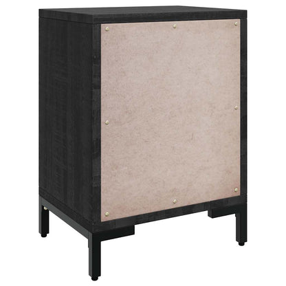 vidaXL Bedside Cabinet Black 40x30x55 cm Solid Pinewood