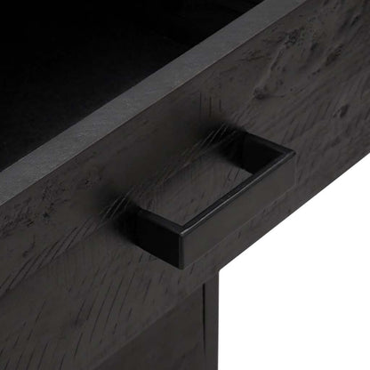 vidaXL Bedside Cabinet Black 36x30x54 cm Solid Pinewood