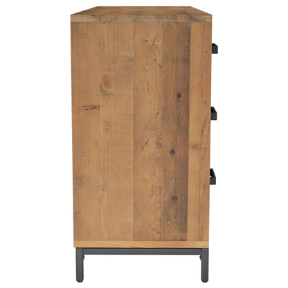 vidaXL Sideboard Brown 110x35x70 cm Solid Pinewood