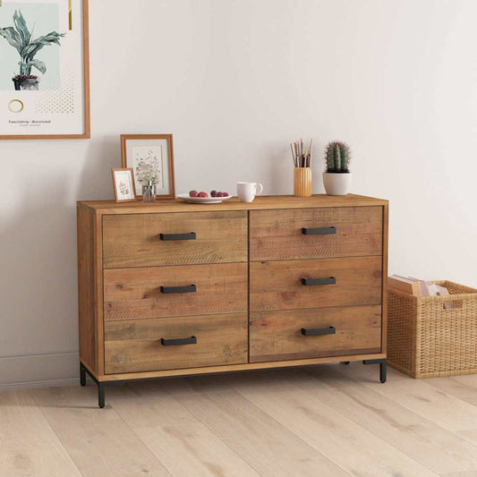 vidaXL Sideboard Brown 110x35x70 cm Solid Pinewood