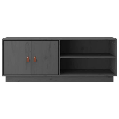 vidaXL TV Cabinet Grey 105x34x40 cm Solid Wood Pine