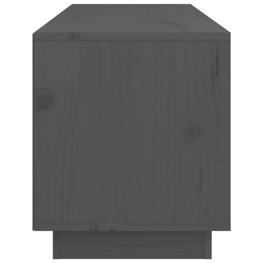 vidaXL TV Cabinet Grey 105x34x40 cm Solid Wood Pine