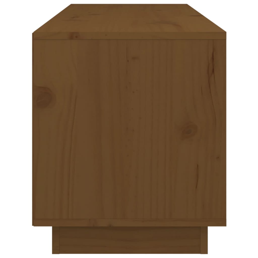 vidaXL TV Cabinet Honey Brown 105x34x40 cm Solid Wood Pine