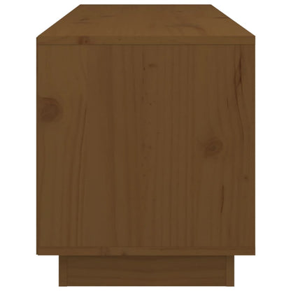 vidaXL TV Cabinet Honey Brown 105x34x40 cm Solid Wood Pine