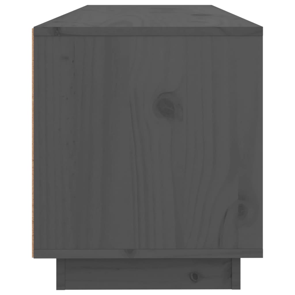 vidaXL TV Cabinet Grey 100x34x40 cm Solid Wood Pine