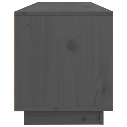vidaXL TV Cabinet Grey 100x34x40 cm Solid Wood Pine