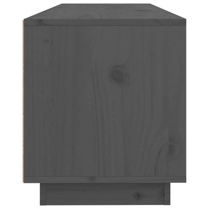 vidaXL TV Cabinet Grey 100x34x40 cm Solid Wood Pine